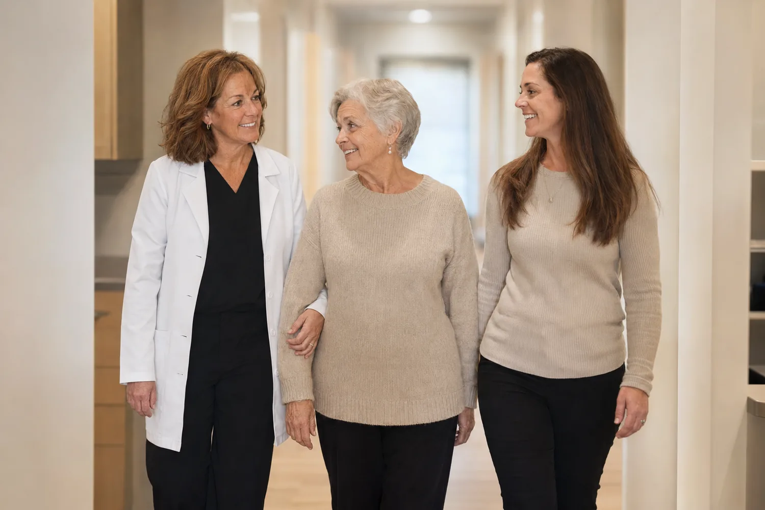 Multigenerational family patients at Dunlap Family Dentistry in Johnstown, NY.